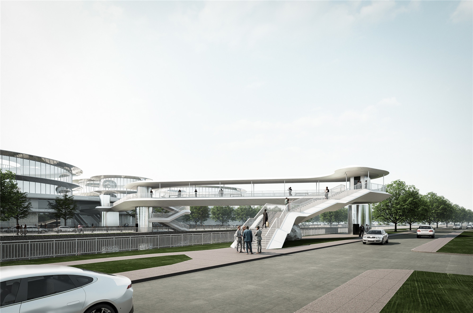 嘉興火車站南廣場(chǎng)人行天橋工程