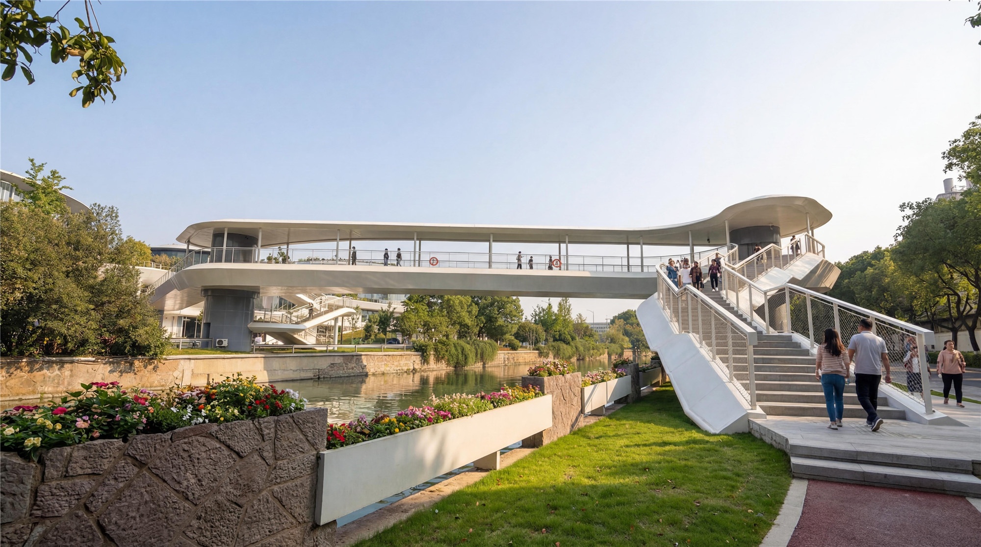 嘉興火車站南廣場(chǎng)人行天橋工程